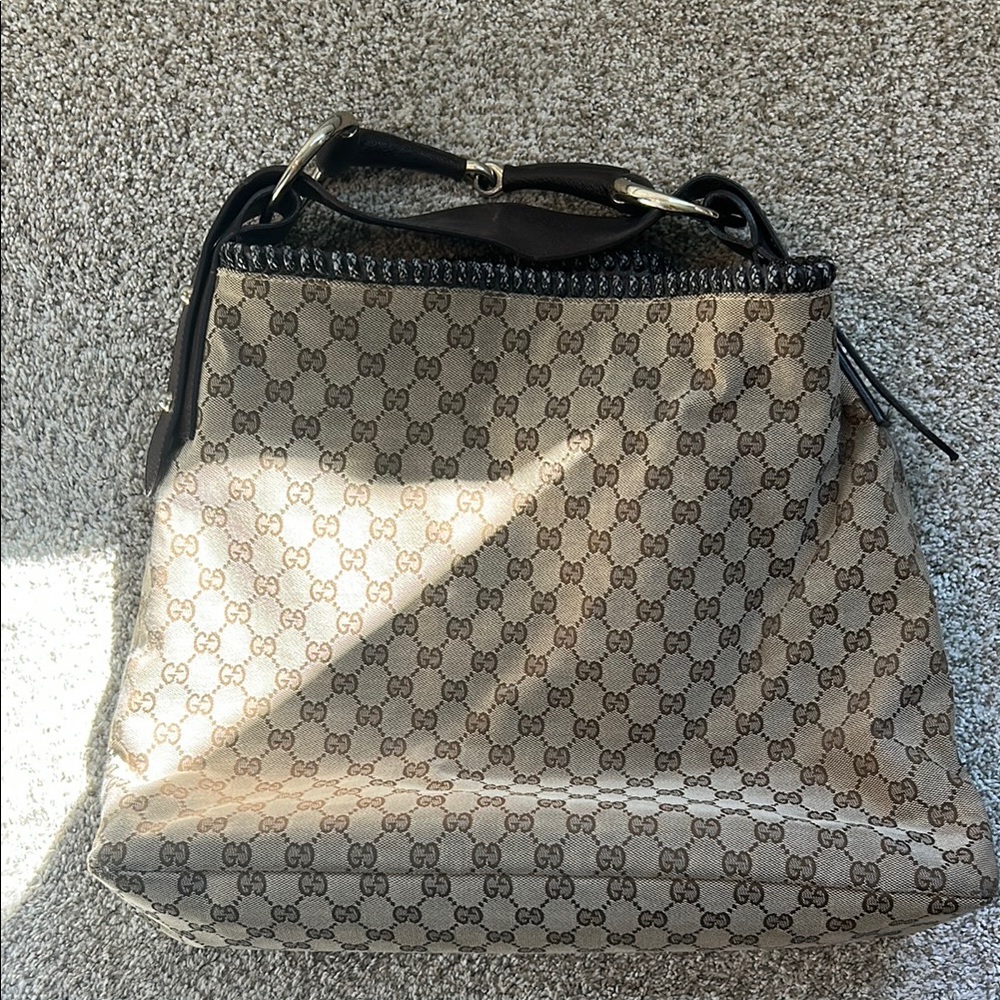 Large Beige and Brown Women's Bag